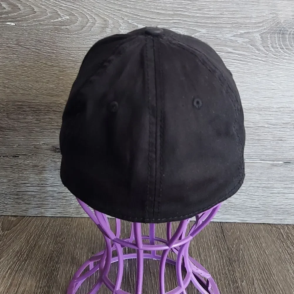 Quicksilver Hat New Era 39Thirty Black White Puffy Logo Embroidered Child/Youth